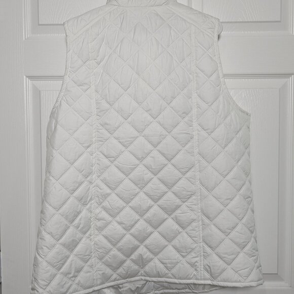 Marc New York | Andrew Marc Women's White Puffer Vest, Plus Size XXL, Full Zip - Picture 4 of 16